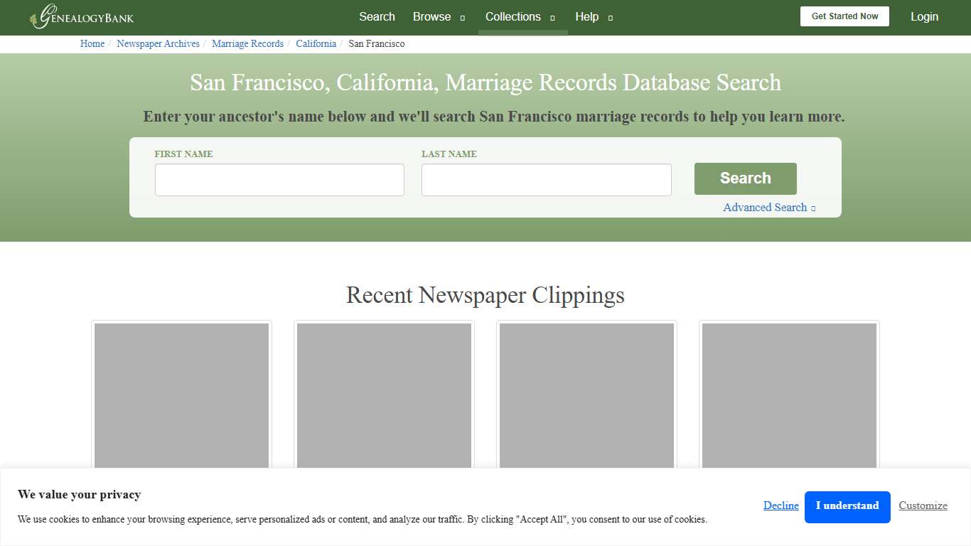 San Francisco, California, Marriage Records Online Search